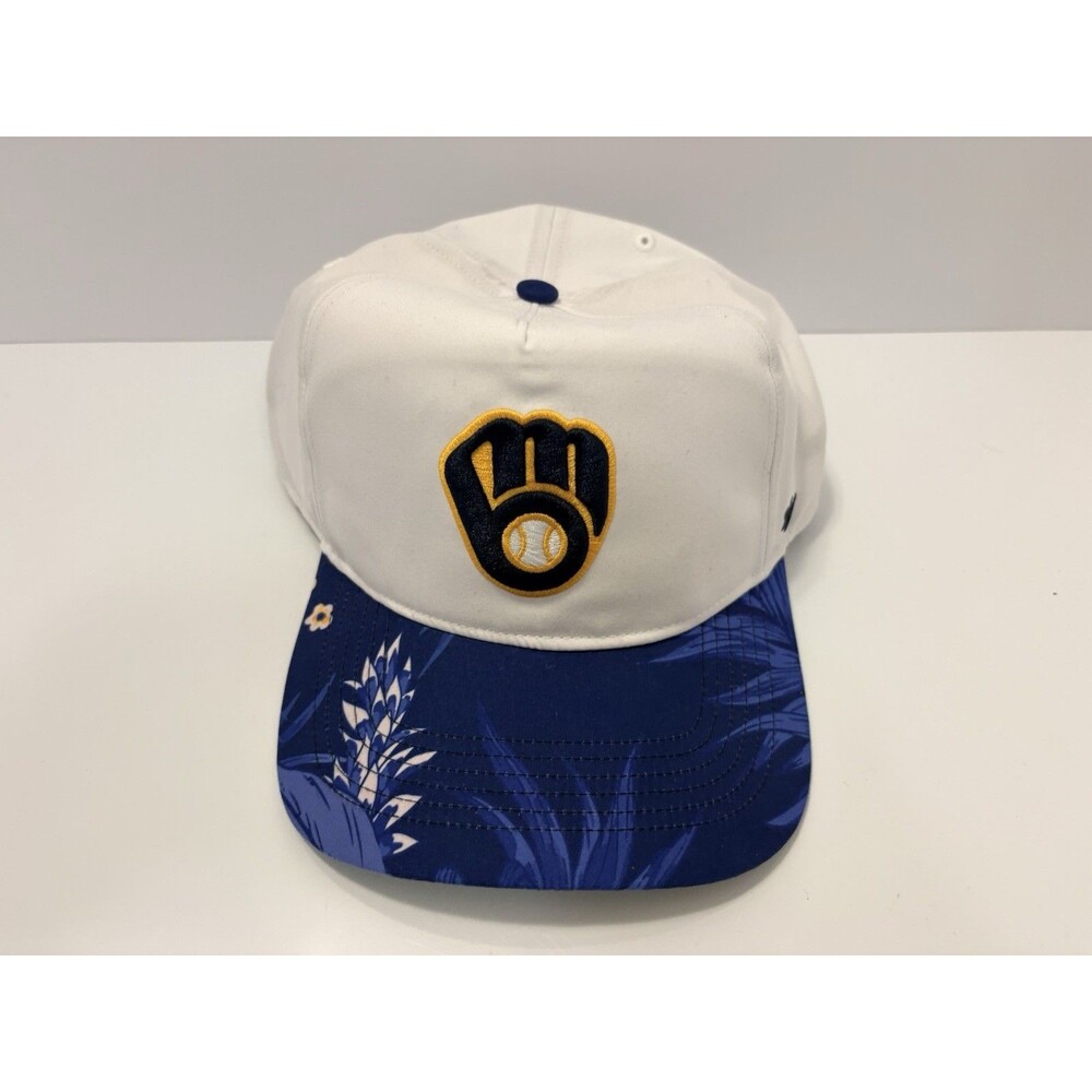 Milwaukee Brewers Hat Cap 47 Hitch Adjustable MLB Baseball Floral Print